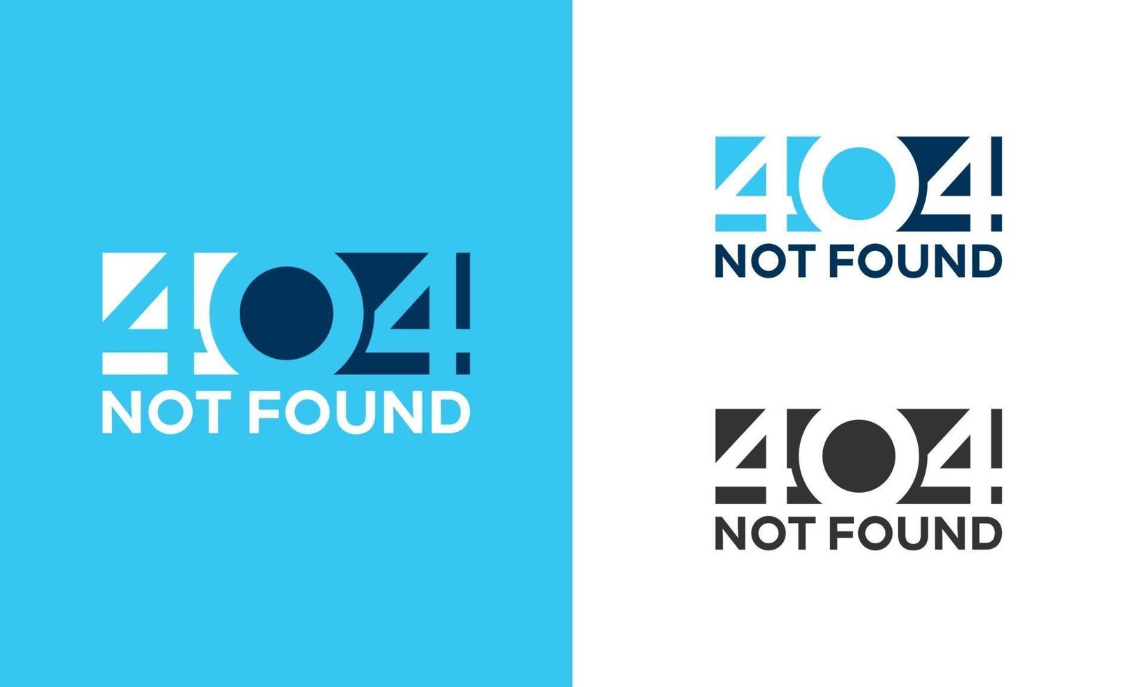 Simple 404 Page Not Found Error Background Illustration, vector