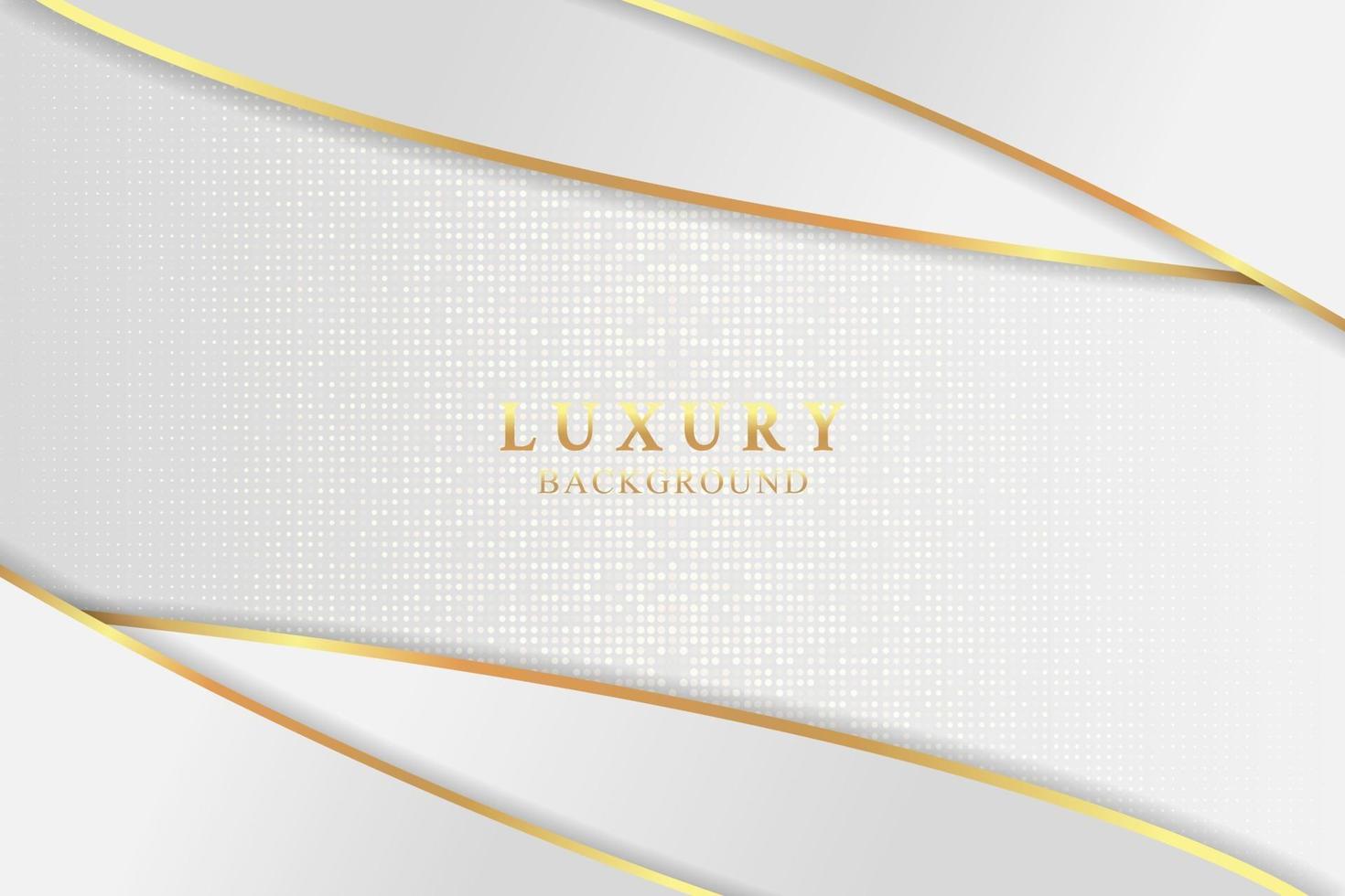 Modern abstract white luxury background vector