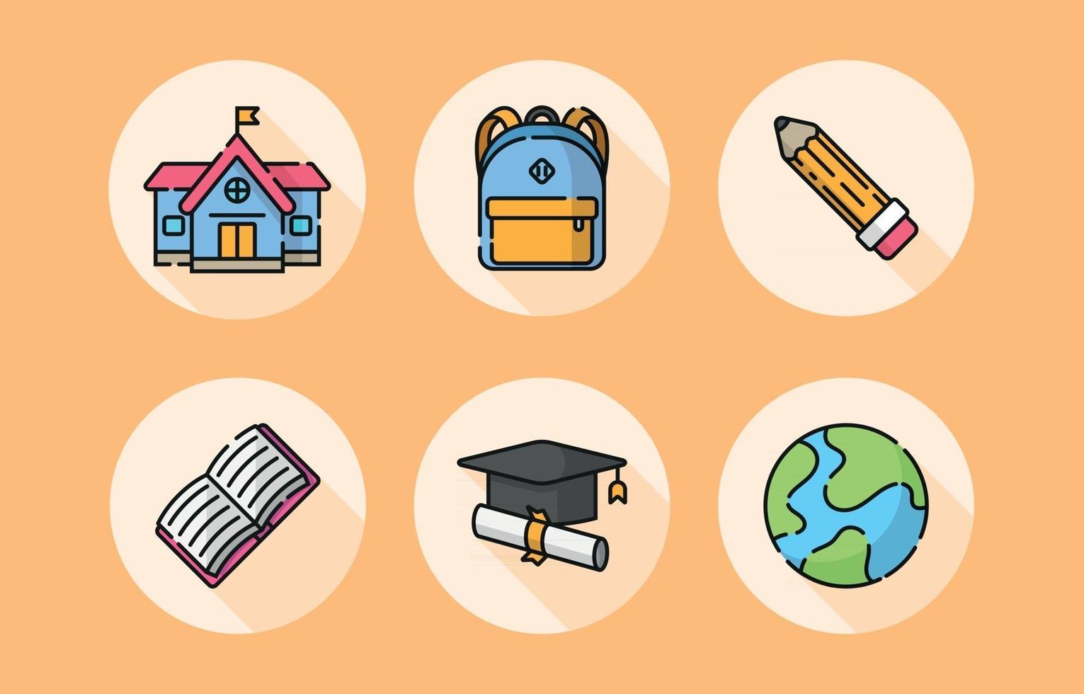 Back to School Icons vector