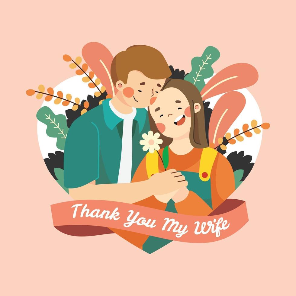 Appreciation Day Wife Card vector