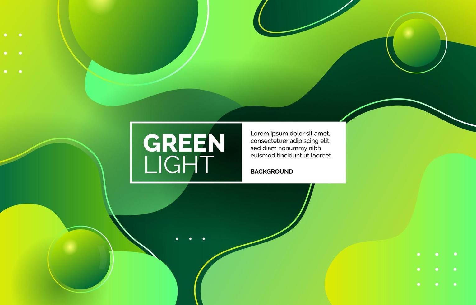 Green Light Background vector