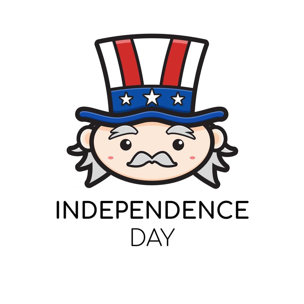 Old cartoon celebrating the USA independence day 2853676 Vector Art at