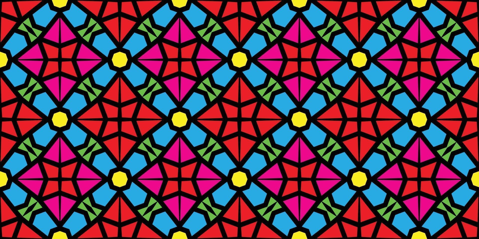 Geometric ethnic pattern design for background or wallpaper.Vector illustration vector