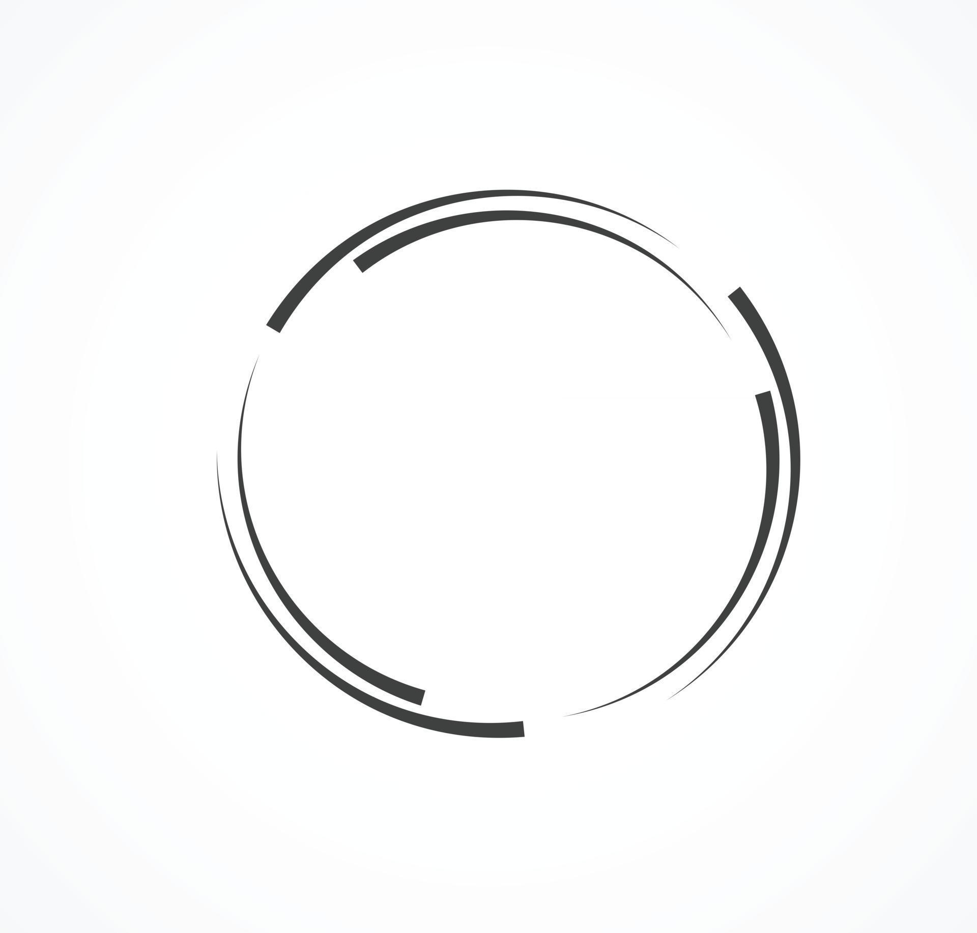 Abstract Lines In Circle Form Design Element Geometric Shape Striped