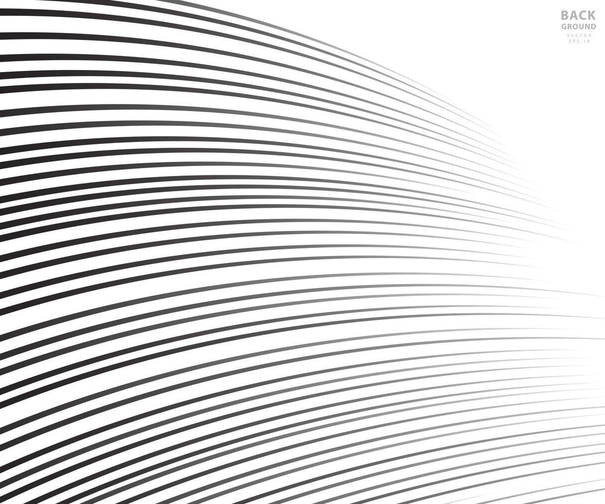 Abstract warped Diagonal Striped Background. Vector curved twisted slanting, waved lines texture. Brand new style for your business design.