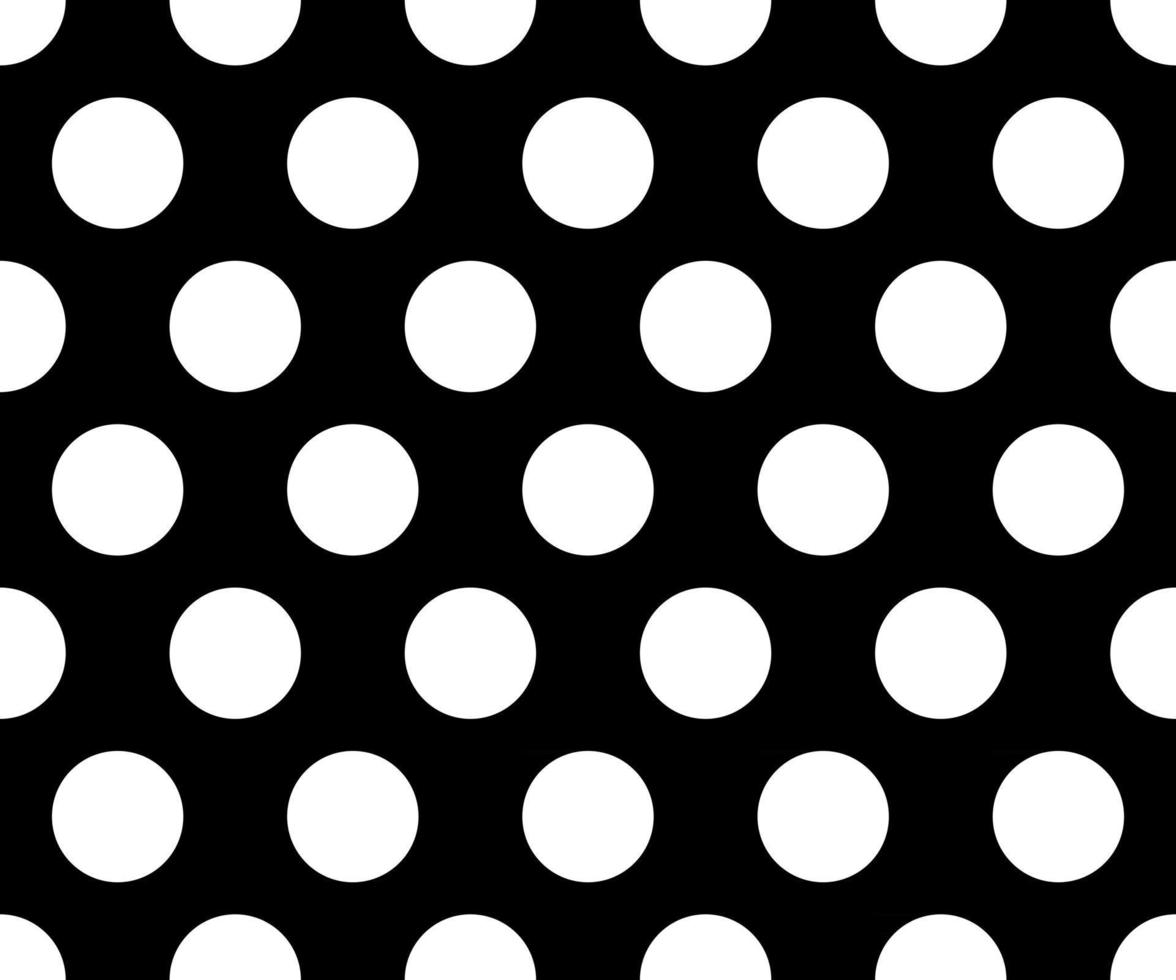 black and white polka dot pattern abstract background vector