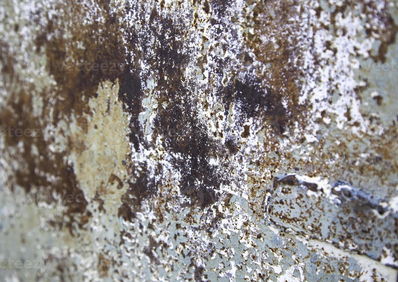 Rust texture on metal wall photo