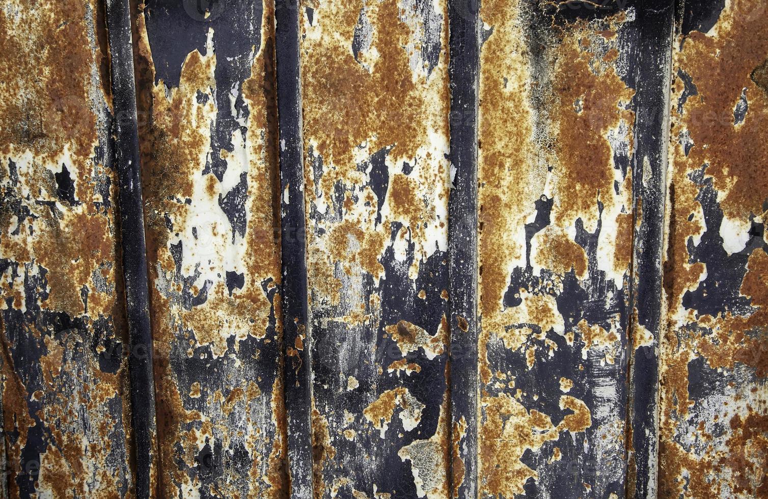 Rust texture on metal wall photo