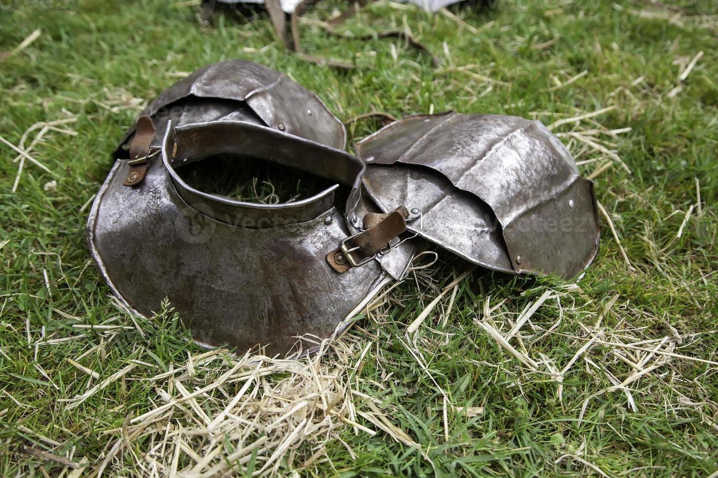 casco de armadura medieval foto