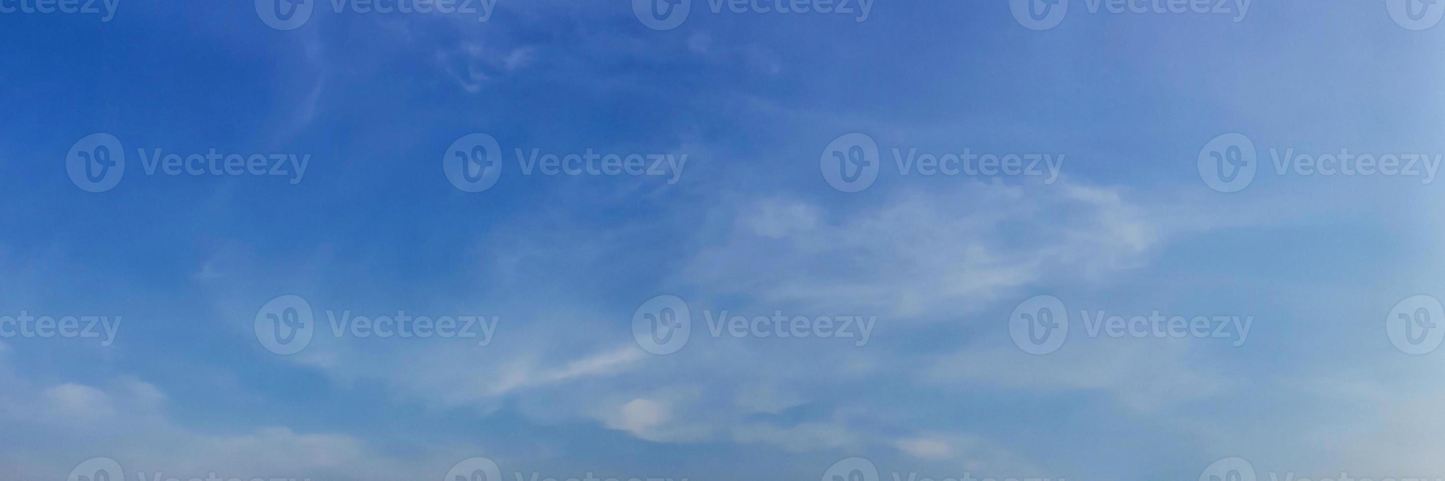 Panorama sky with beautiful cloud on a sunny day. photo