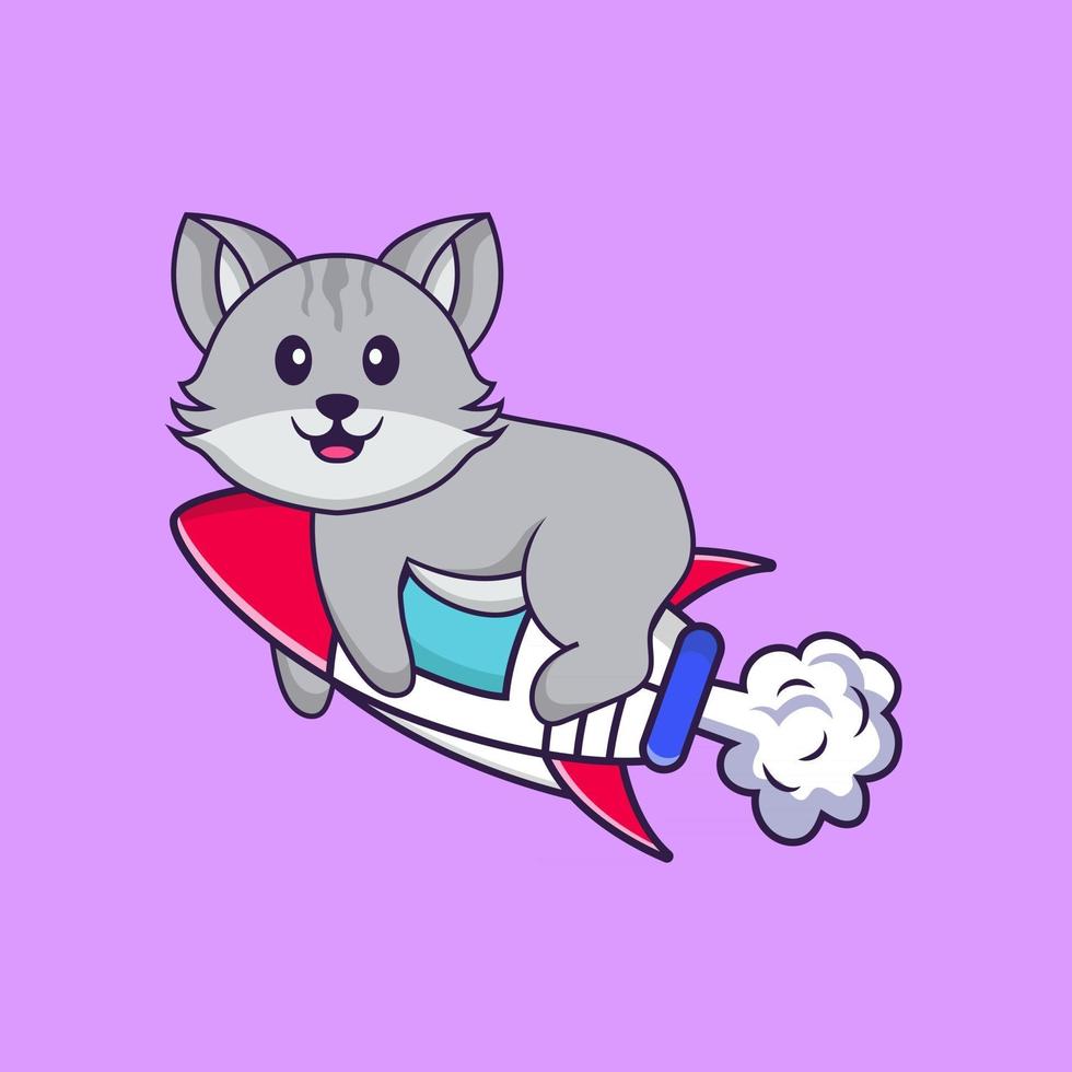 Cute cat flying on rocket. Animal cartoon concept isolated. Can used for t-shirt, greeting card, invitation card or mascot. Flat Cartoon Style 2856394 Vector Art at Vecteezy Cute cat flying on rocket. Animal cartoon concept isolated. Can used for t-shirt, greeting card, invitation card or mascot. Flat Cartoon Style 2856394 Vector Art at Vecteezy