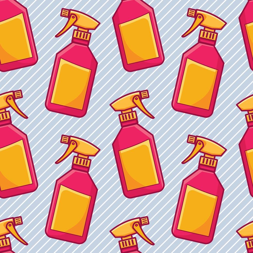 spray bottle seamless pattern illustration vector