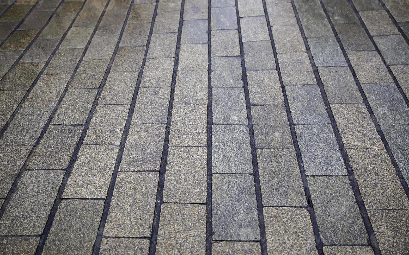 Paving stones on the ground photo