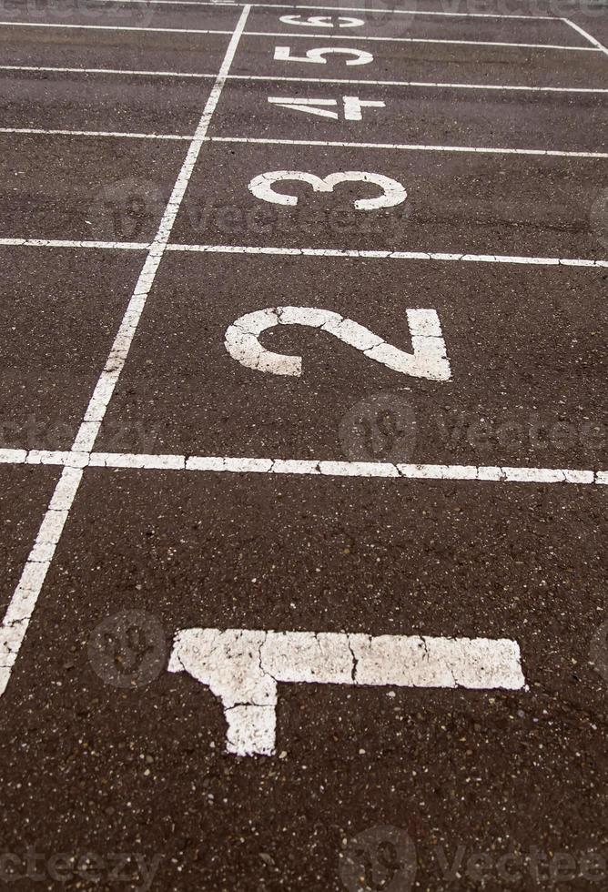 símbolo de la pista de atletismo foto