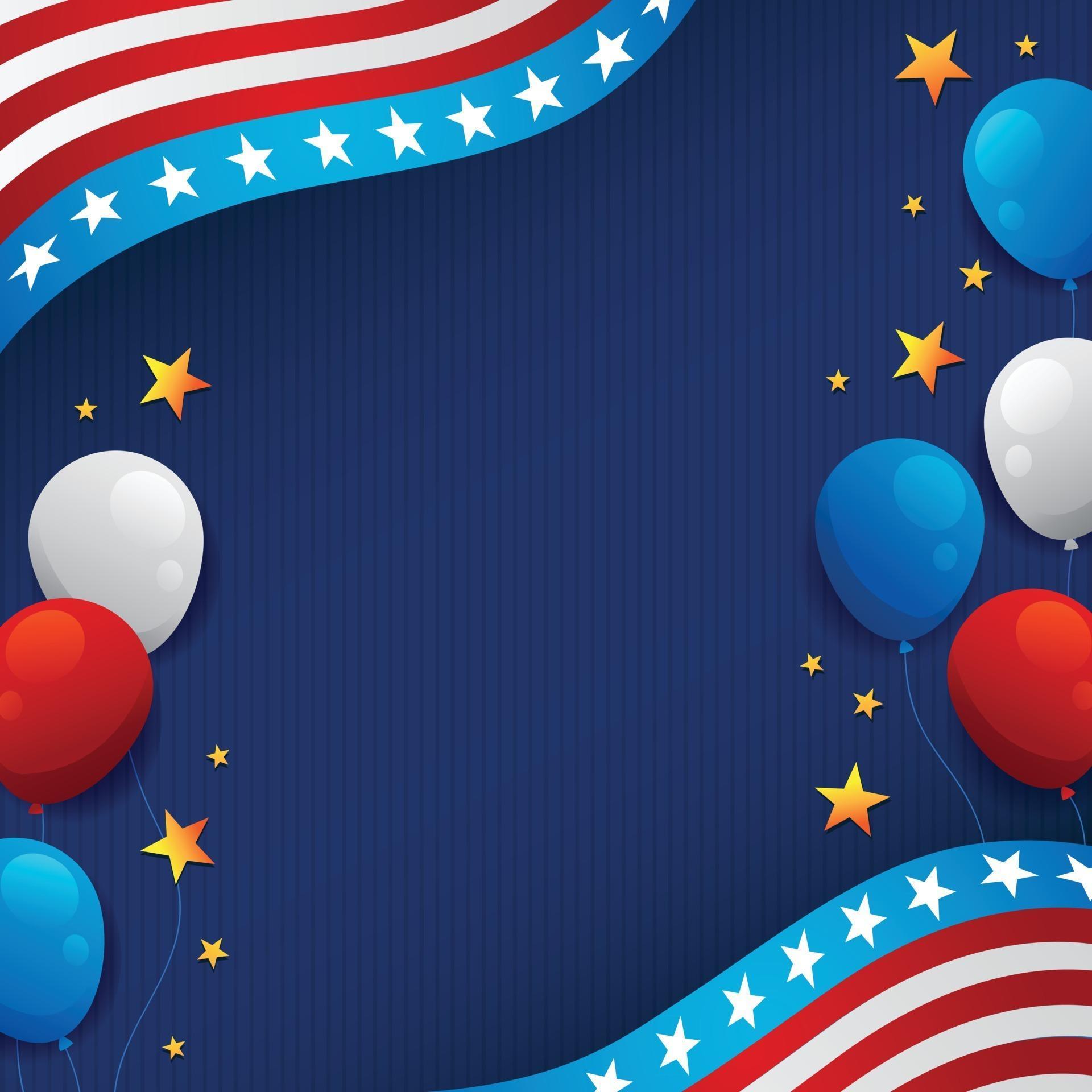 USA Flag and Balloon Background 2857639 Vector Art at Vecteezy