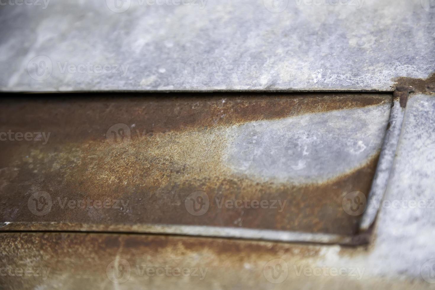 Rust texture on metal wall photo