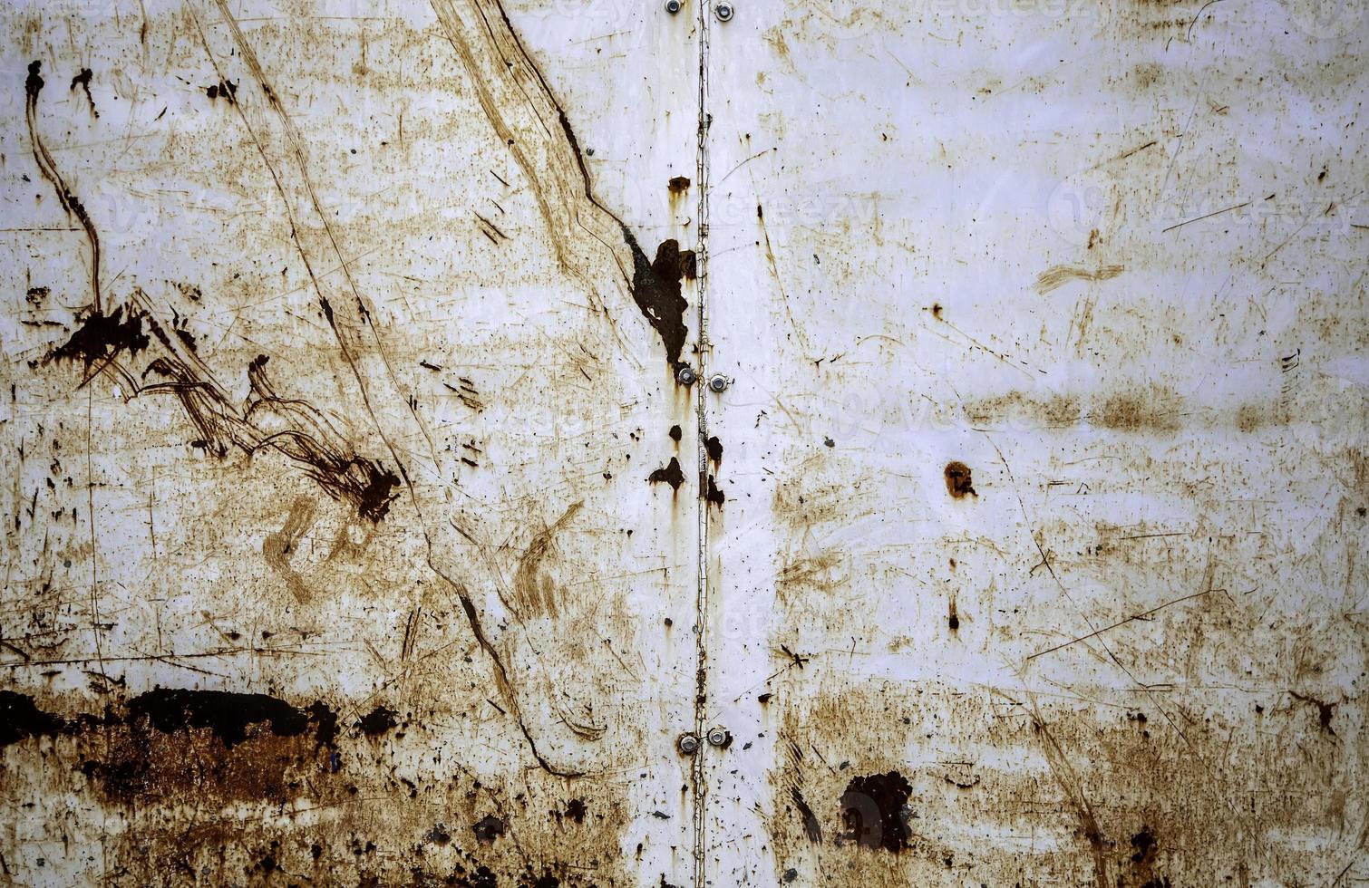 Rust texture on metal wall photo