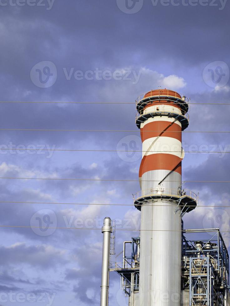 chimeneas de fábrica foto