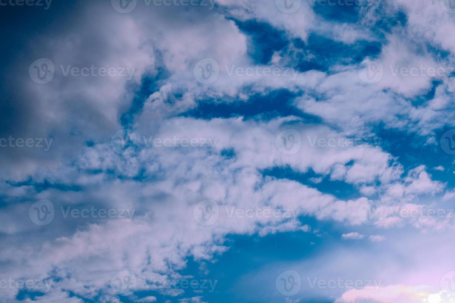 Beautiful evening high clouds before the storm photo