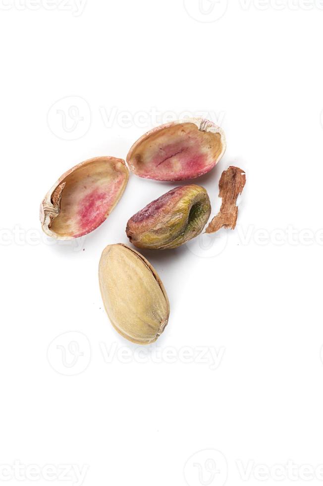 Pistachio on a white background photo