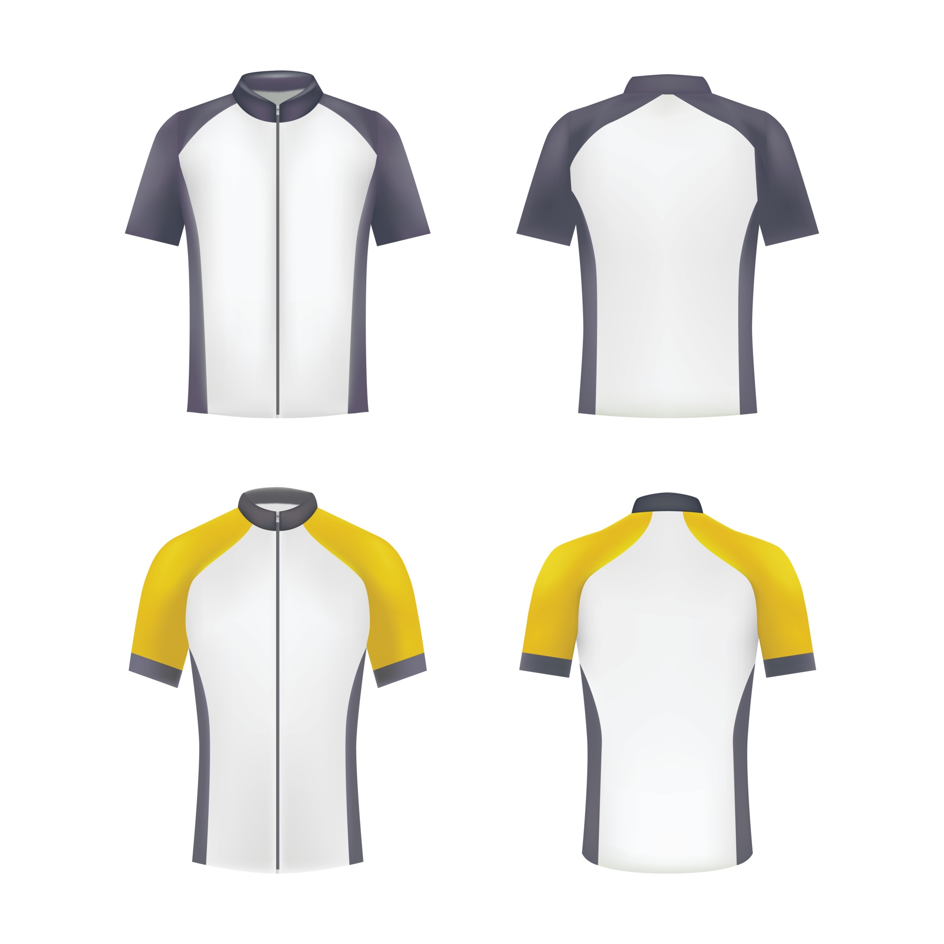 Black And Yellow Blank Bike Jersey Template 25 Vector Art at With Blank Cycling Jersey Template