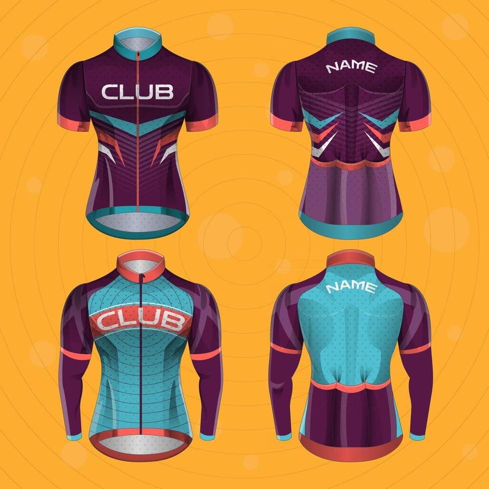 maillot de ciclismo atlético vector