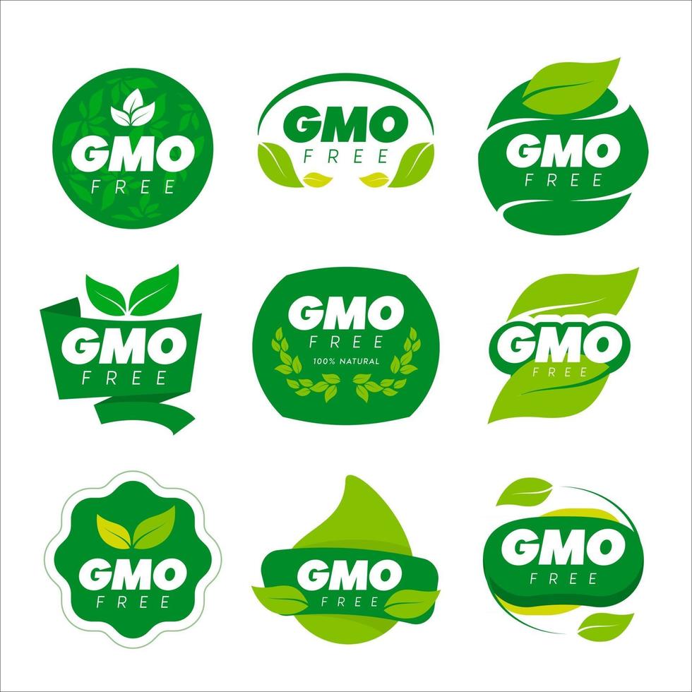 Non GMO Natural Food vector