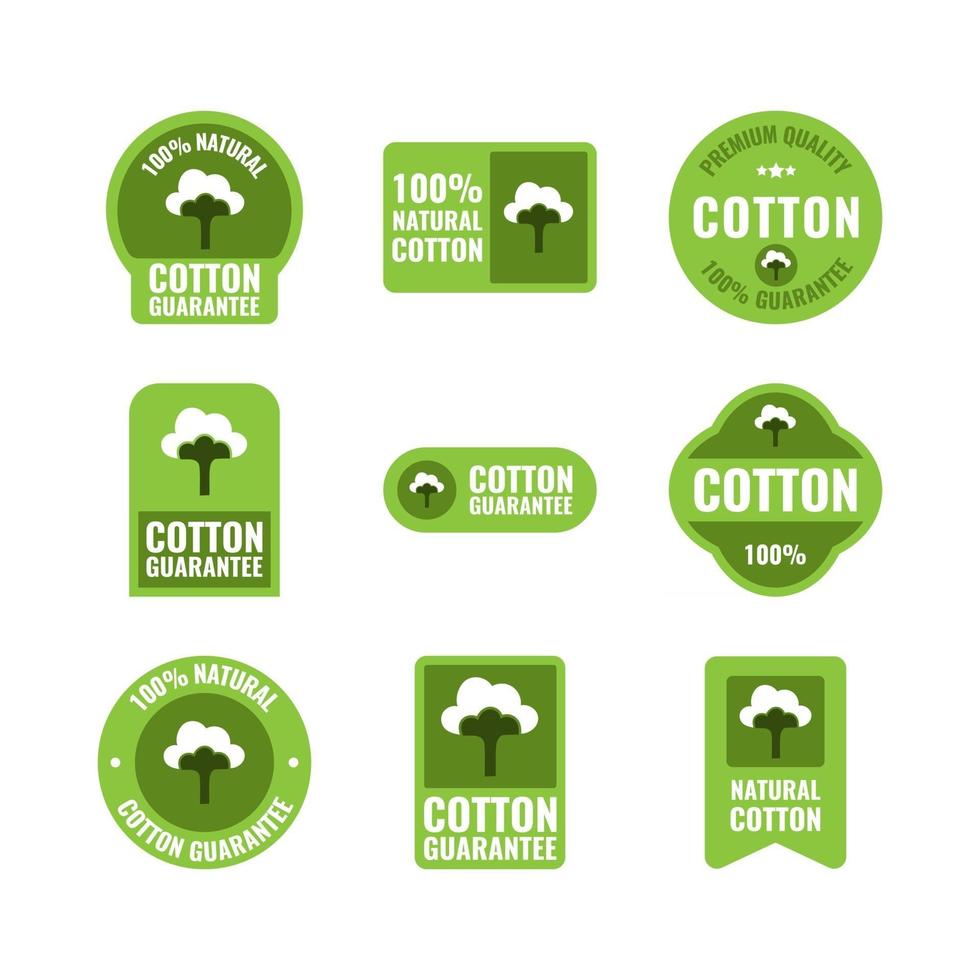 Versatile Flat Cotton Label vector