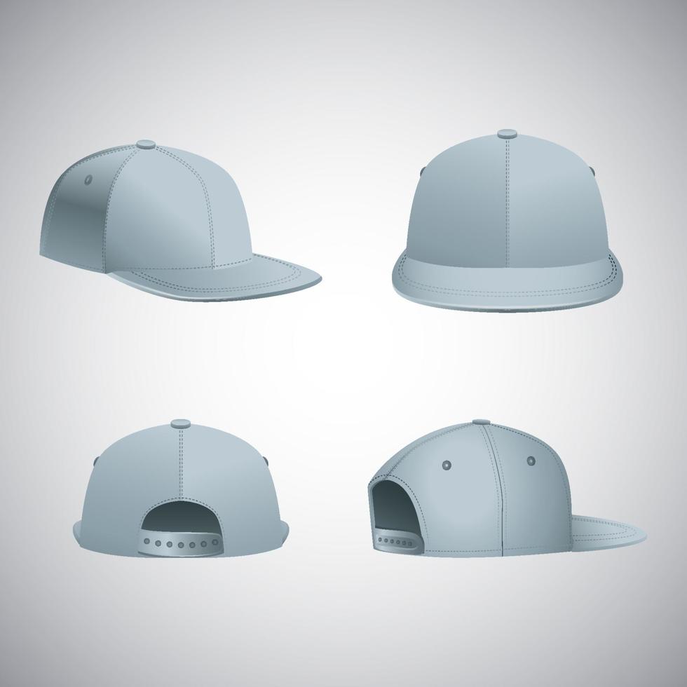 Realistic Hat Mockup vector