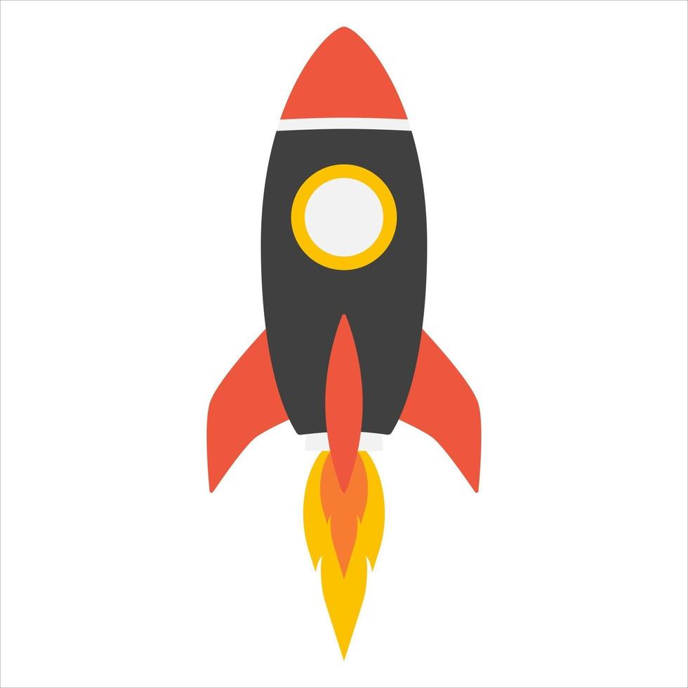 Rocket launch. Business concept. vector