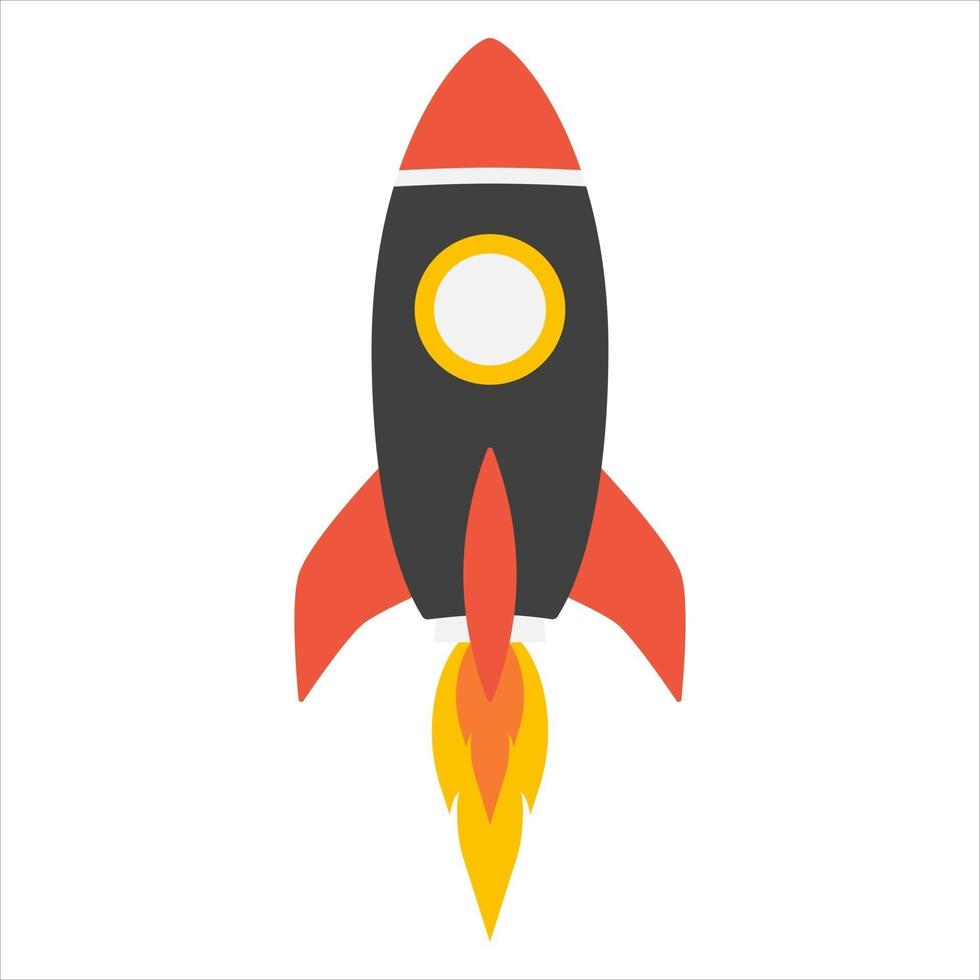 Rocket launch. Business concept. vector