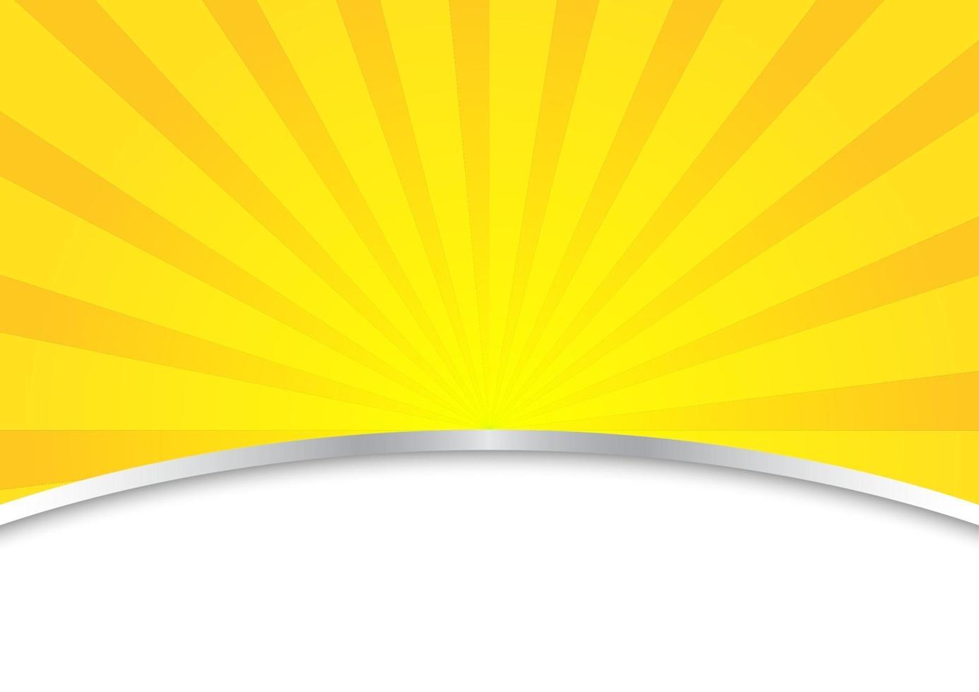 yellow sun style background vector