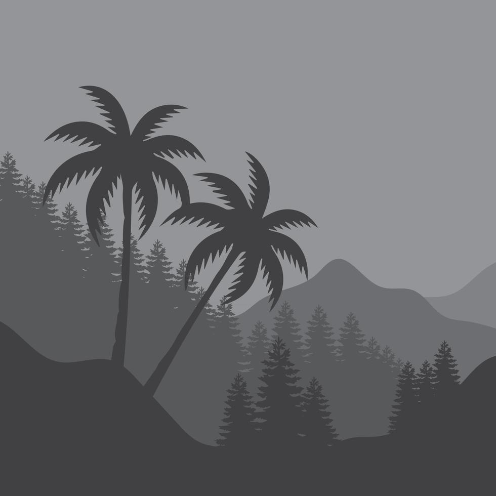 diseño de ilustración de paisaje vector