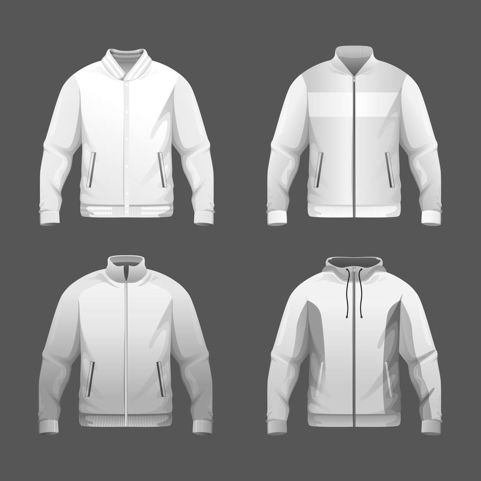colección de maquetas de chaqueta vector