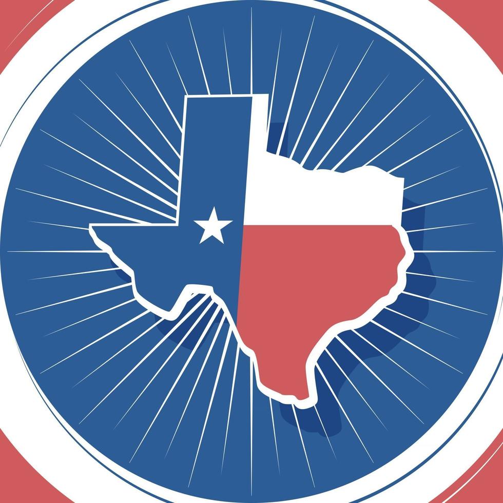 Texas Map Background vector