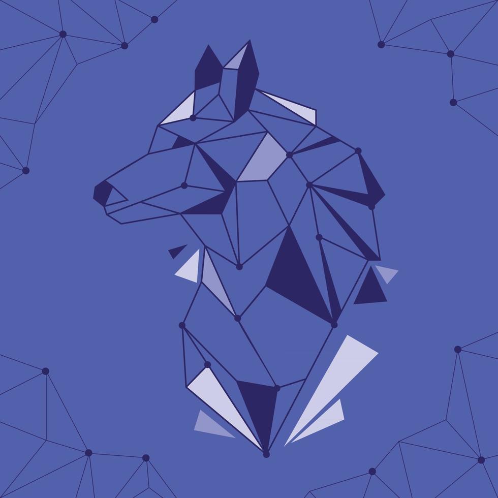 Dark Geometric Wolf vector