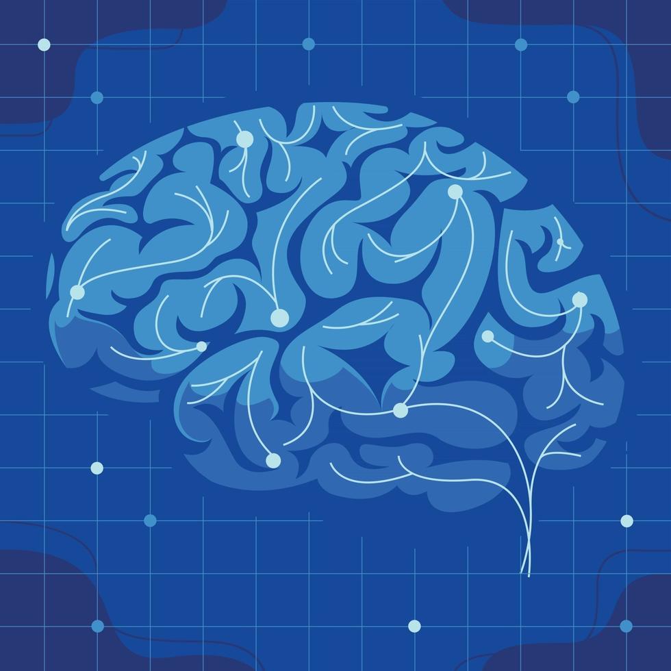 neurona cerebral compleja vector