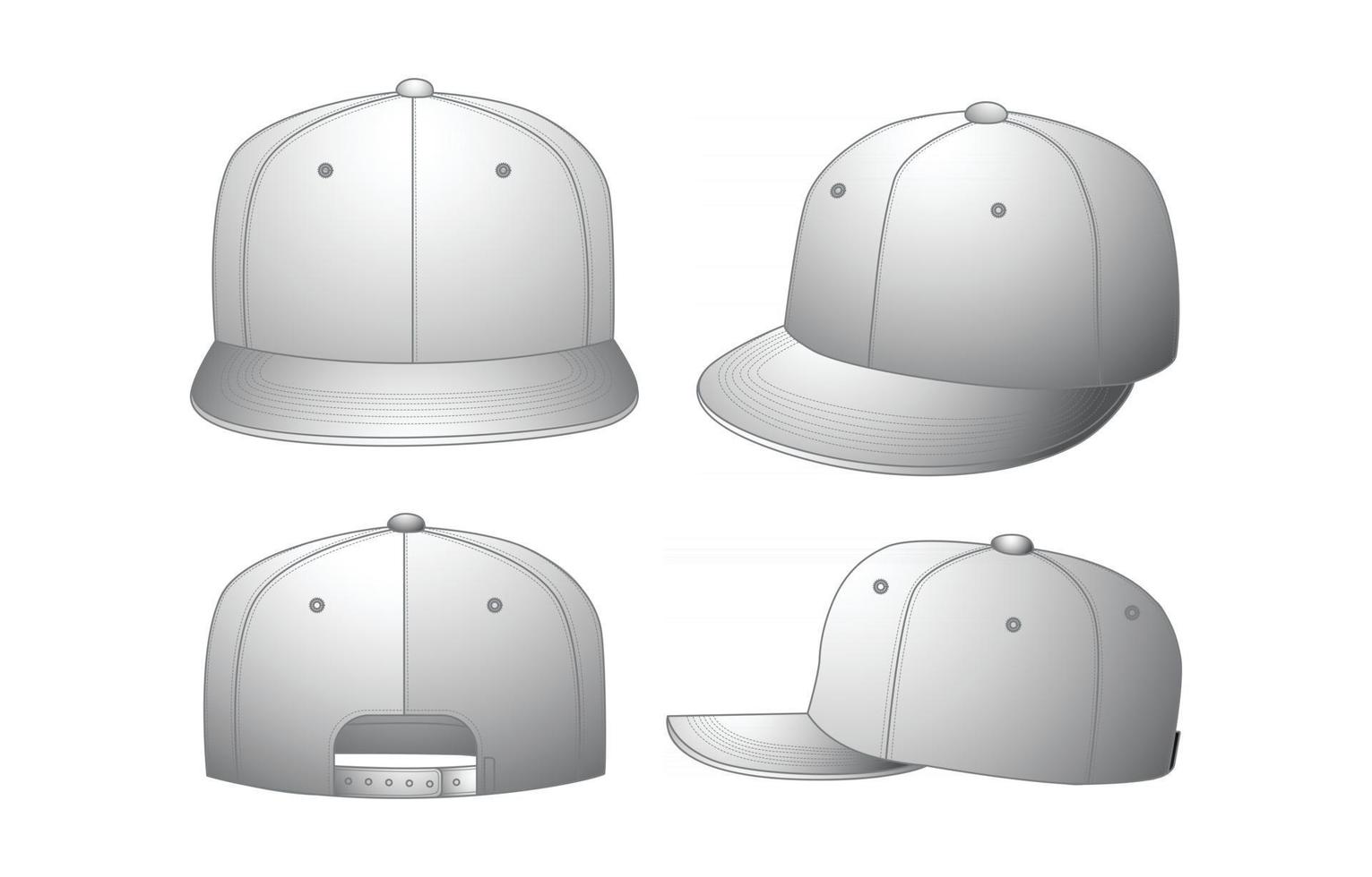 concepto de maqueta de sombrero vector
