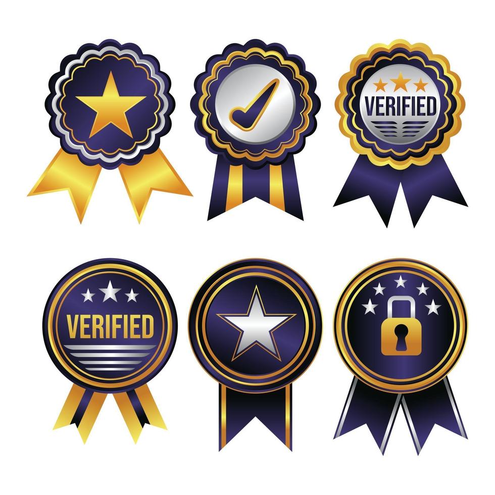 trusted Verified Bandge Concept vector
