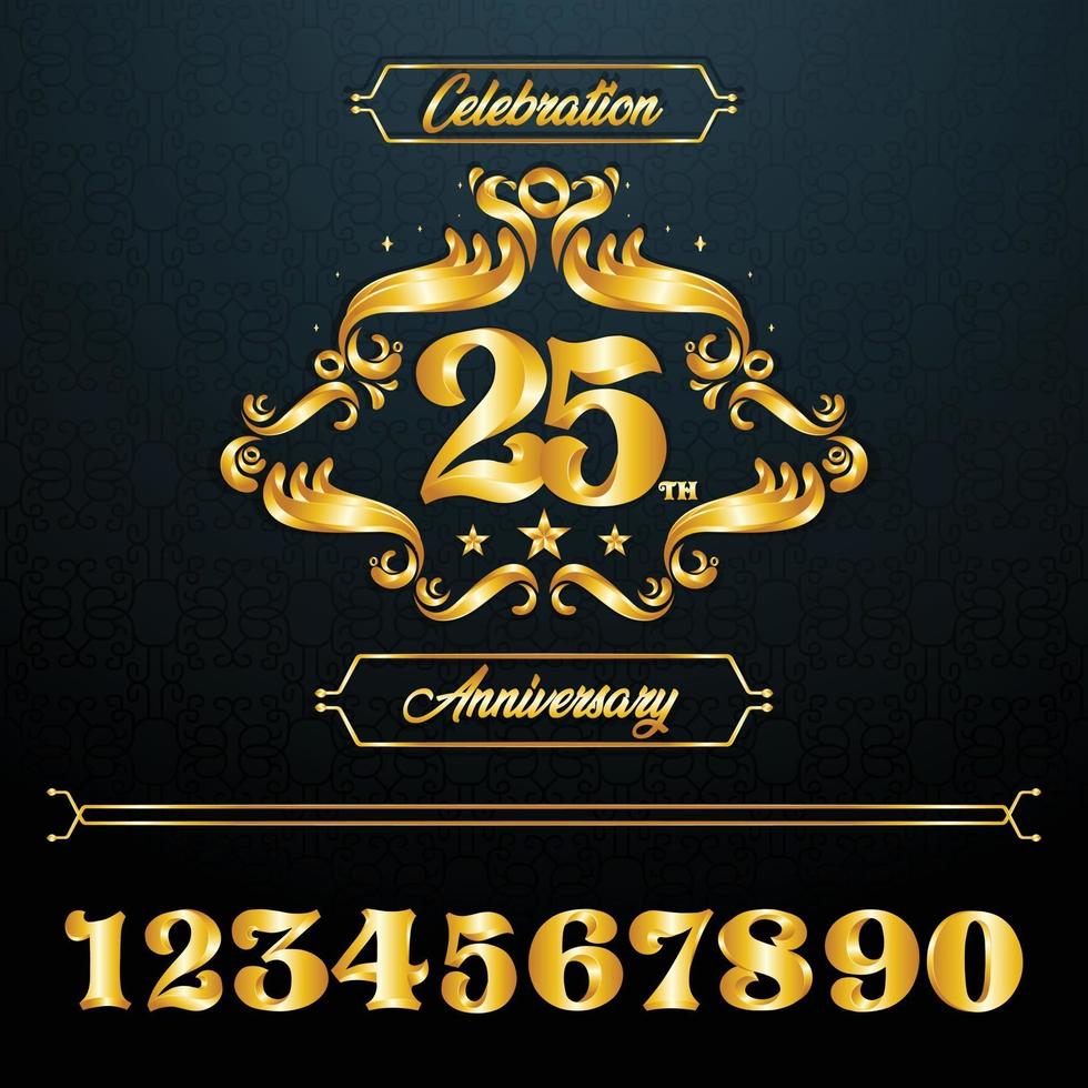 Celebrate Anniversary Background Concept vector