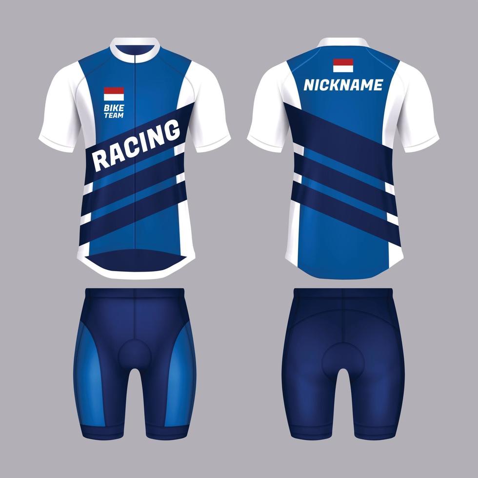 Realistic Blue and White Bike Jersey Template 2859963 Vector Art at Realistic Blue and White Bike Jersey Template 2859963 Vector Art at