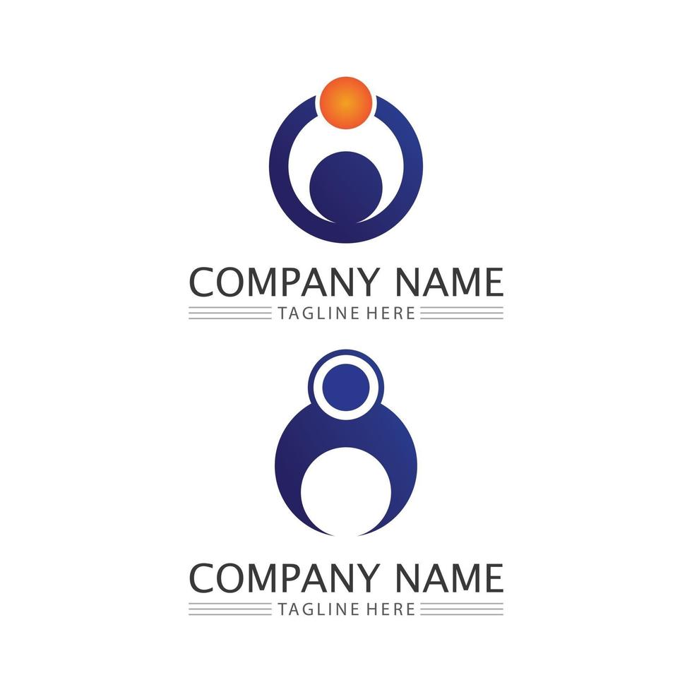 People logo, Team, Success people work, Group and Community, Group Company and Business logo vector and design Care, Family icon Succes logo