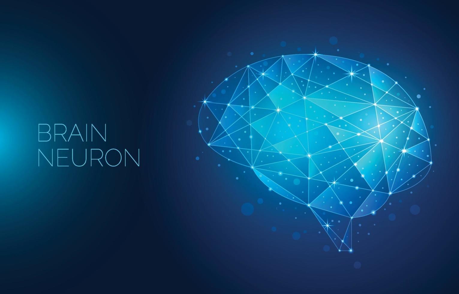 brain neuron background vector