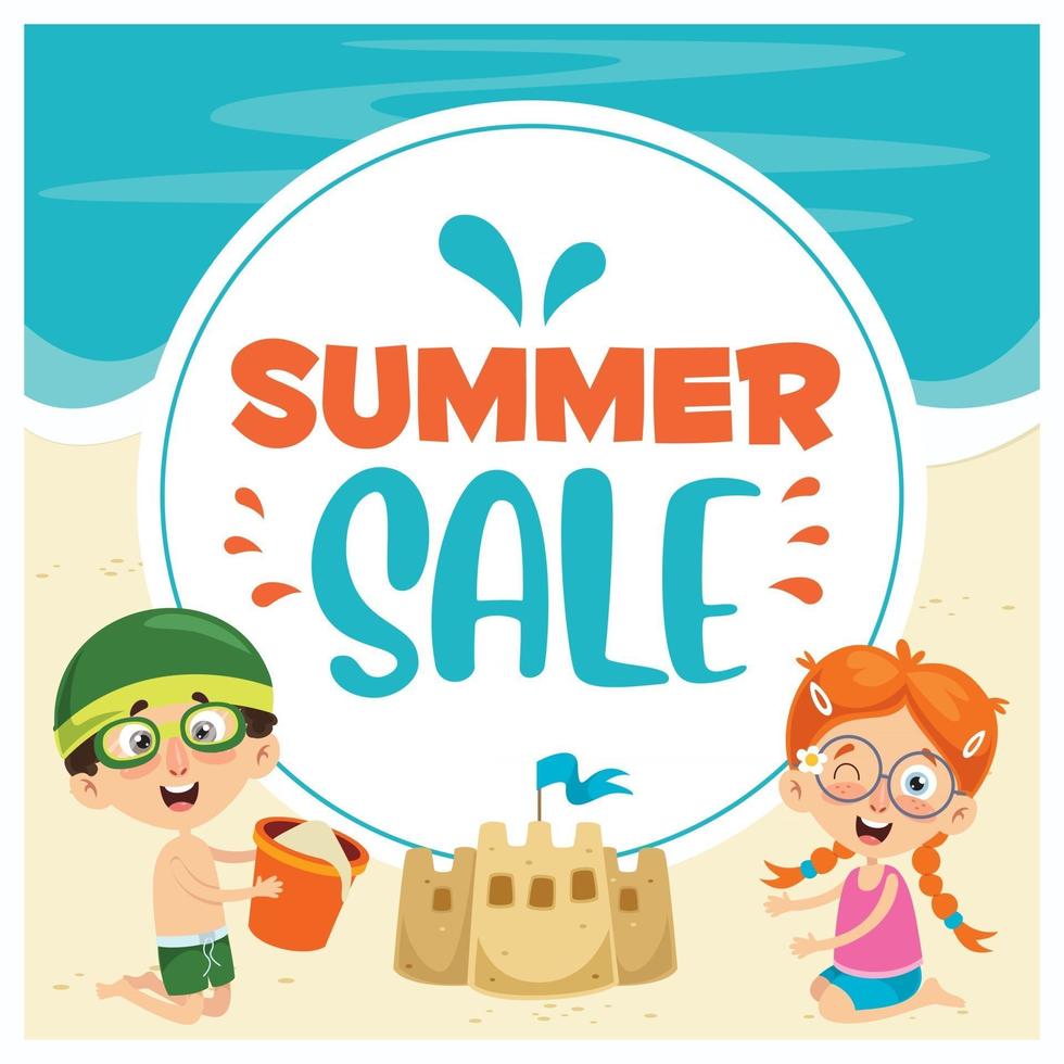 Concept Design For Summer Sale vector