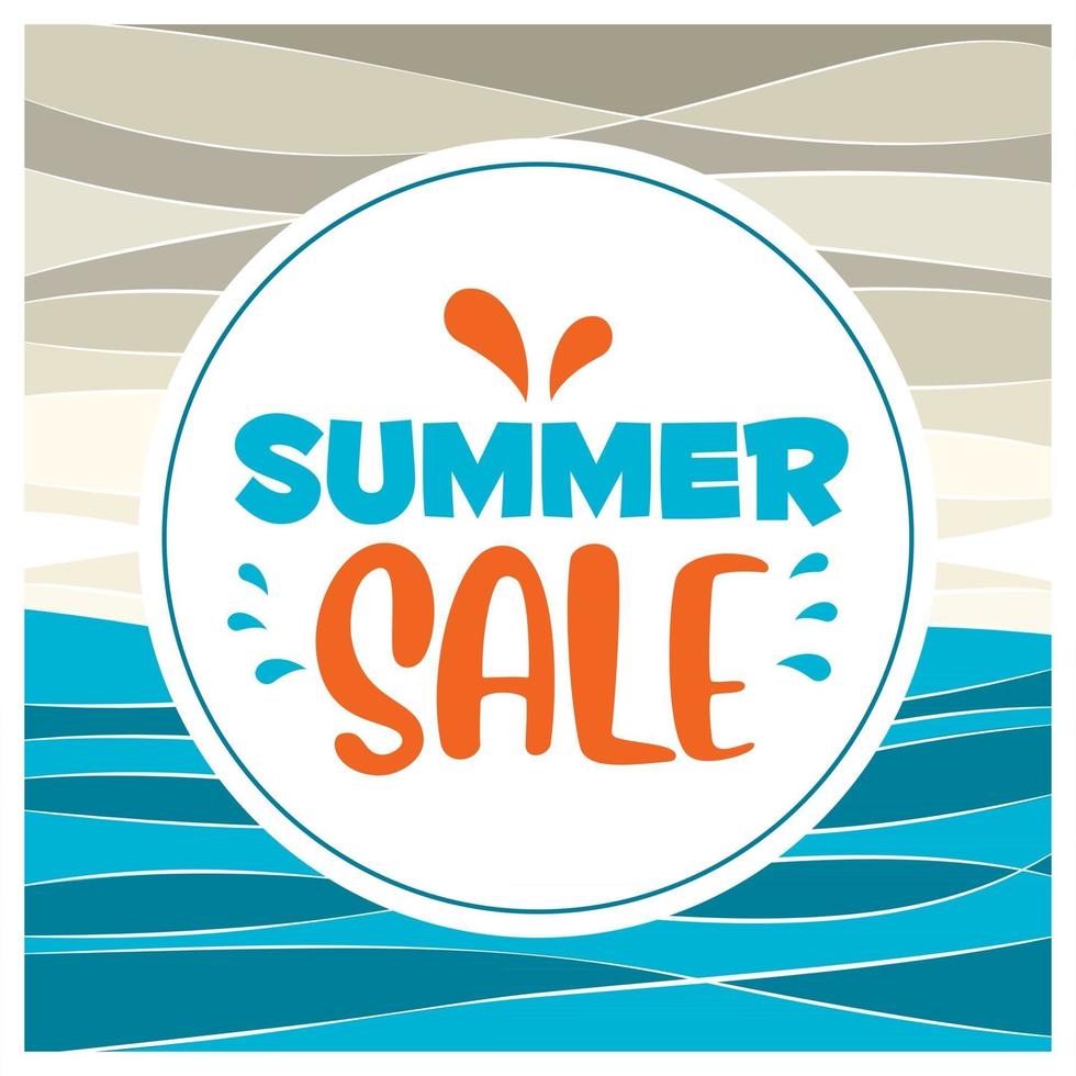 Concept Design For Summer Sale vector