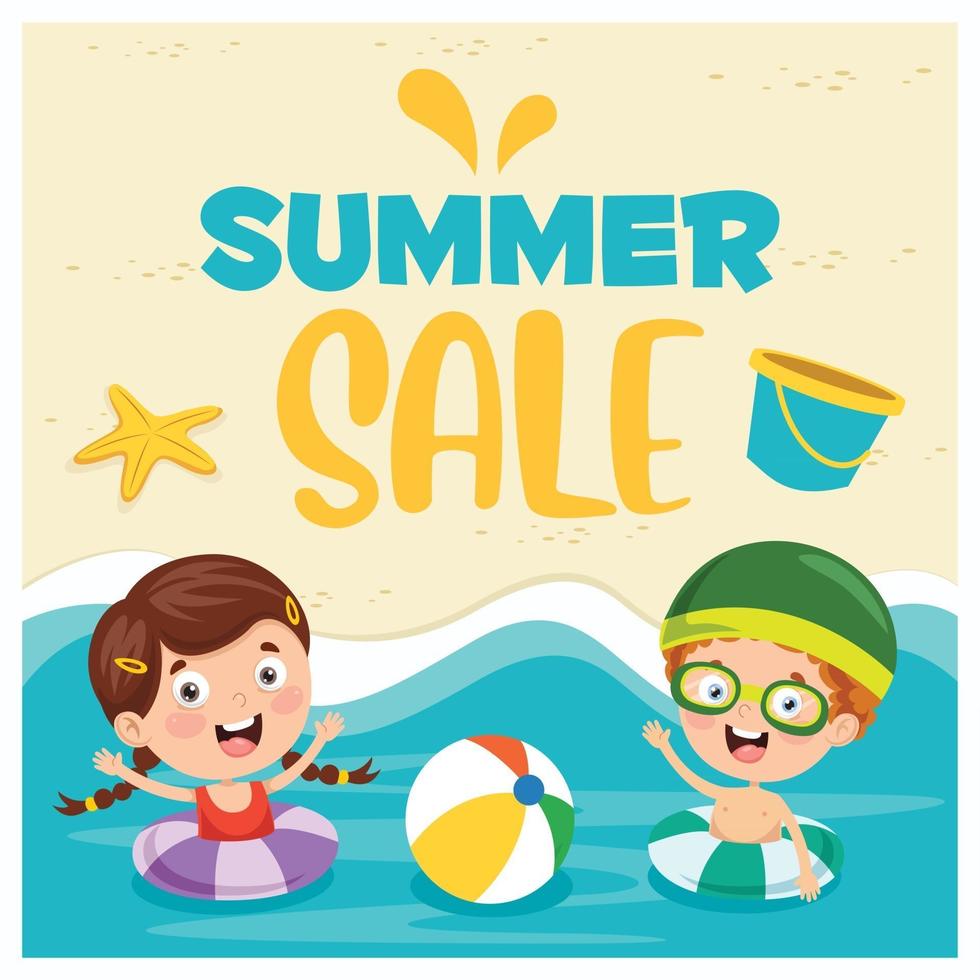 Concept Design For Summer Sale vector