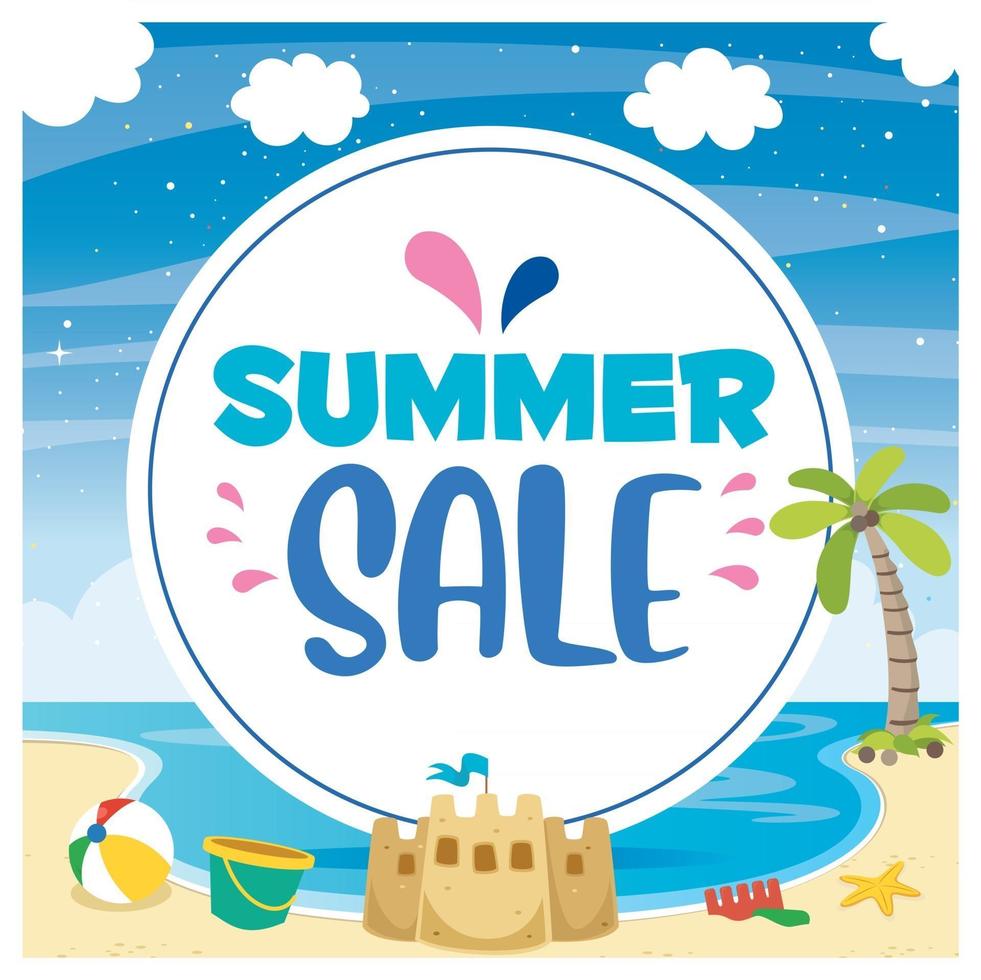 Concept Design For Summer Sale vector