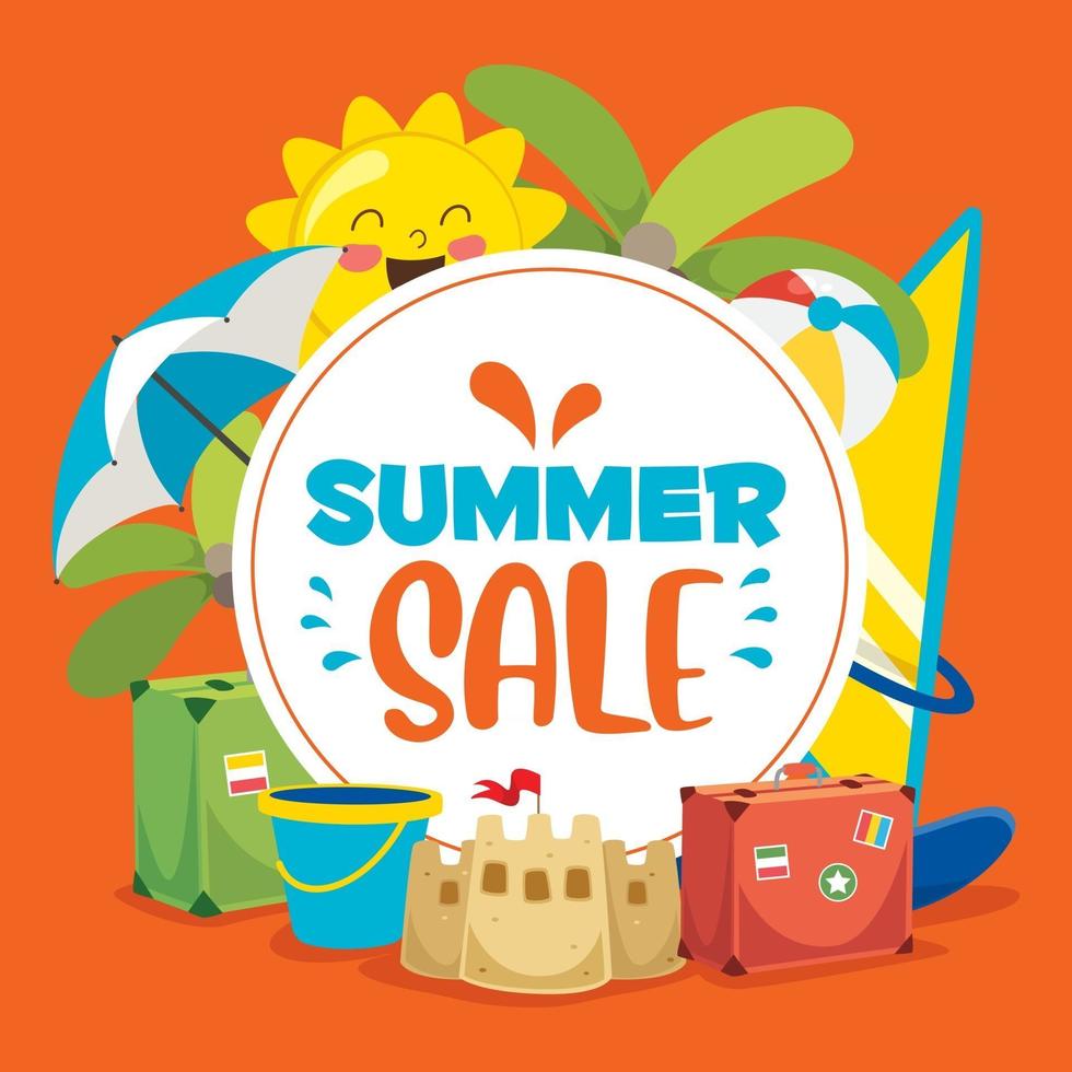 Concept Design For Summer Sale vector