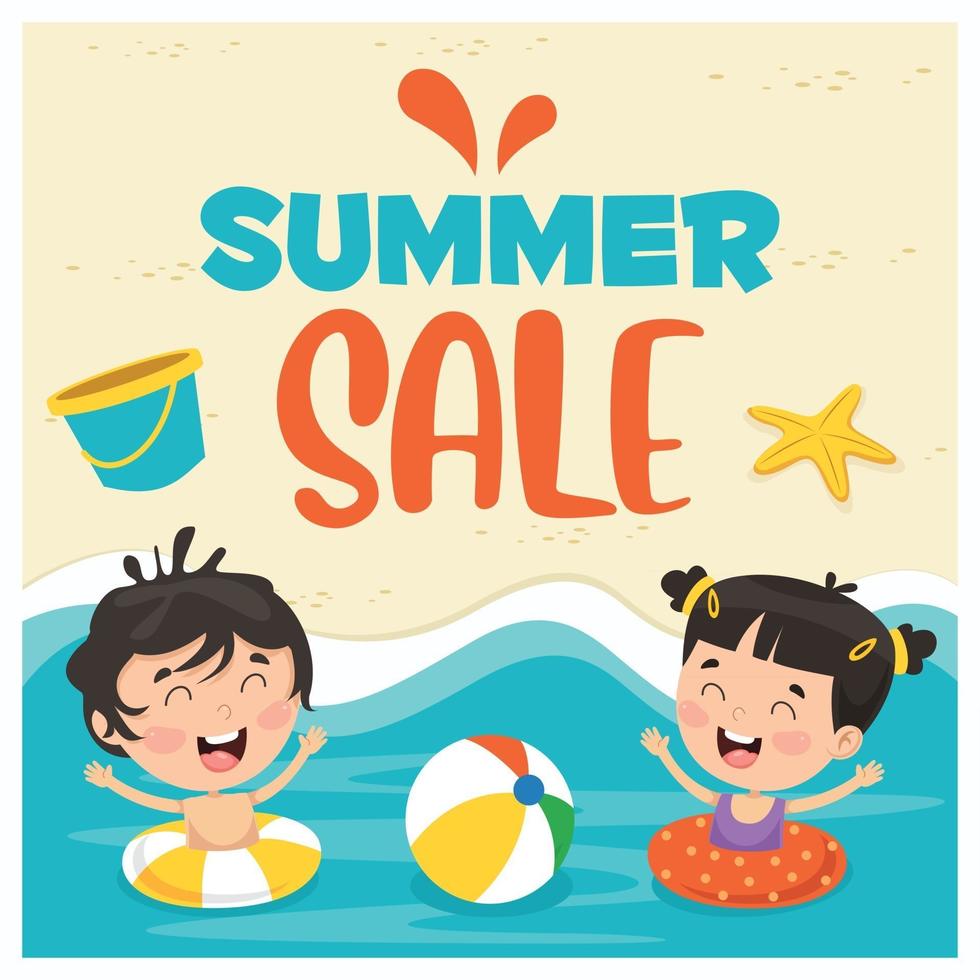 Concept Design For Summer Sale vector