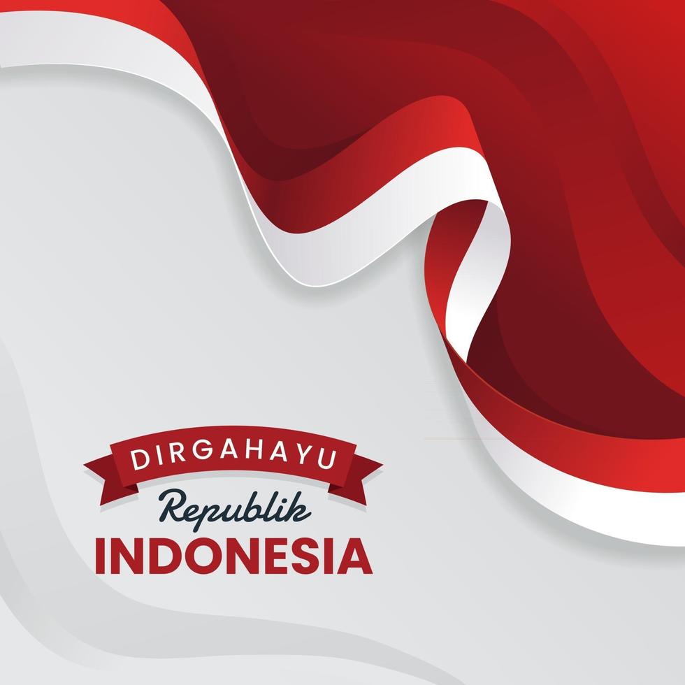 fondo de la independencia de indonesia vector